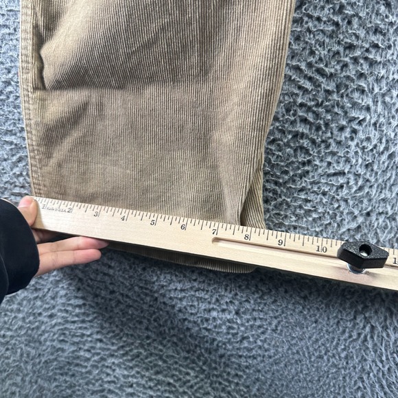 Lauren Ralph Lauren Pant Womens 12 Beige Cotton Corduroy Cargo Straight Utility - Picture 9 of 10